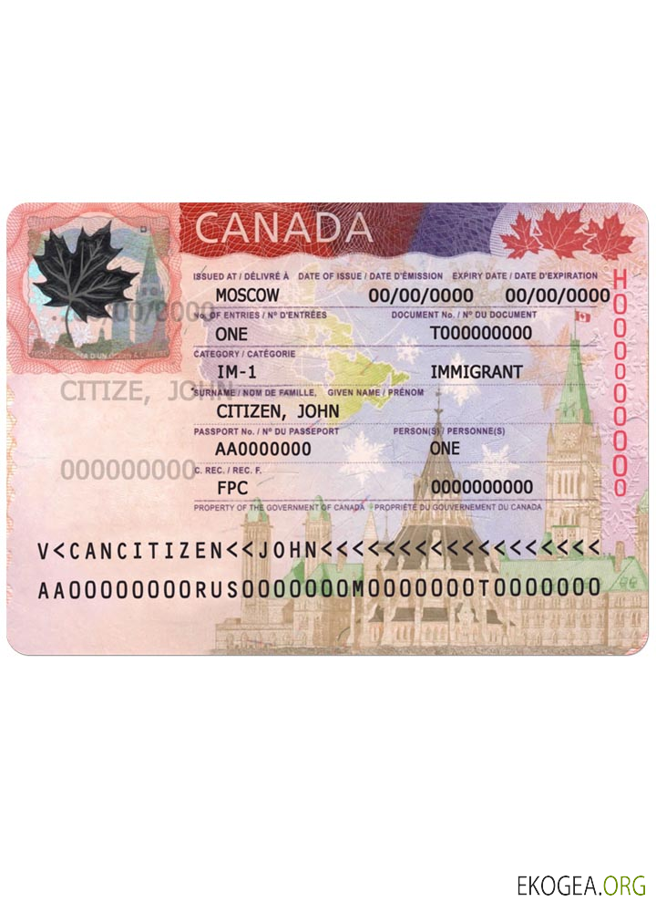 Visa canadien nouvelle version